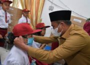 Terapkan Prokes Saat PTM, Pemkab Sergai  Bagikan 78.200 Masker Bagi Pelajar SD dan SMP