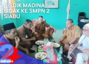 Sidak Ke SMPN 2 Siabu Disdik Madina: Kalau Murid Tepat Waktu, Guru Jangan Telat