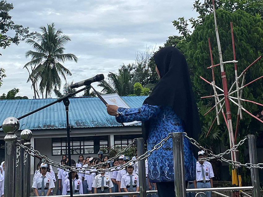 Hari Kesaktian Pancasila di SMAN 1 Siabu