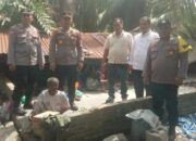 Rumah Warga Dusun Sono Terbakar. Ini Tindakan Kapolres Batu Bara di Jum’at Berkah.