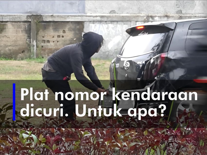 Pencurian plat nomor kendaraan