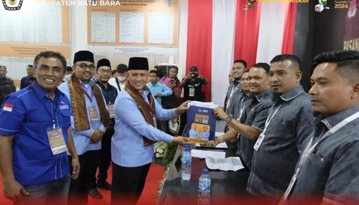 Pendaftaran Paslon Bupati Dan Wakil Bupati di KPU Batu Bara.