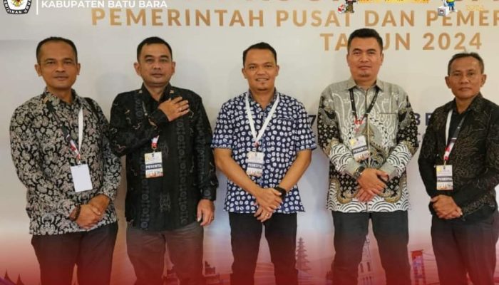 KPU Batu Bara Hadiri Rakornas Pemerintahan Daerah 2024 di SICC Jawa Barat.