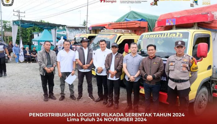 Ketua KPU Lepas Distribusi Logistik Pilkada Serentak di 12 Kecamatan se-Batu Bara.