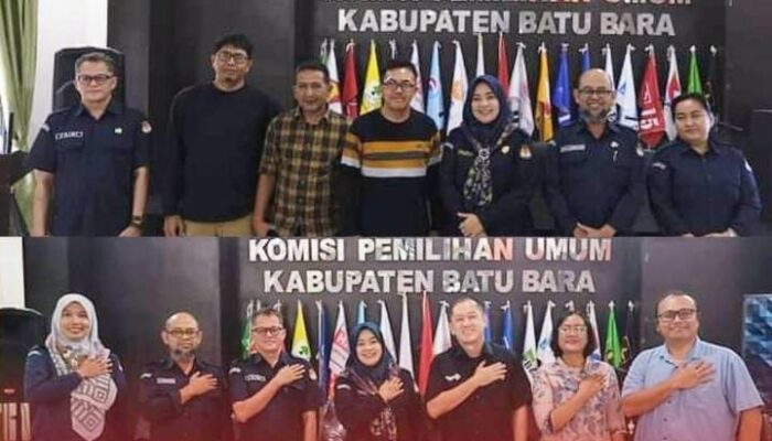 KPU Batu Bara Terima Kunjungan Presentasi EO Debat.