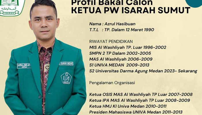 Jelang Muswil Azrul Hasibuan Sebut Siap Pimpin ISARAH Sumut