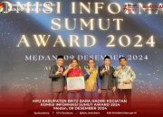 Ketua KPU & Anggota KPU Batu Bara Ikuti Kegiatan KI Sumut Award di Medan.