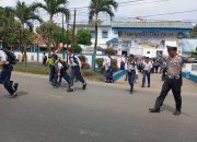 Personil Sat Lantas Polres Batu Bara Giat Pengaturan Lalu Lintas.