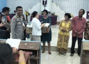 Minggu Kasih : Kapolres Batu Bara Bantuan Sembako KeWarga Kurang Mampu di HKBP Pagurawan.