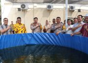 Polres Batu Bara Gandeng Dinas Perikanan & Peternakan Batu Bara Tabur Benih Ikan.