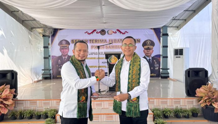 Kalapas Kelas I Medan Herry Saksikan Sertijab dan Pisah Sambut Kalapas Baru Labuhan Ruku.