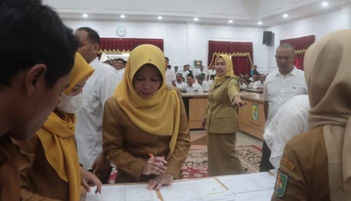 Pemkab Sergai Gelar Tes Urine Pegawai Pasca Apel Gabungan