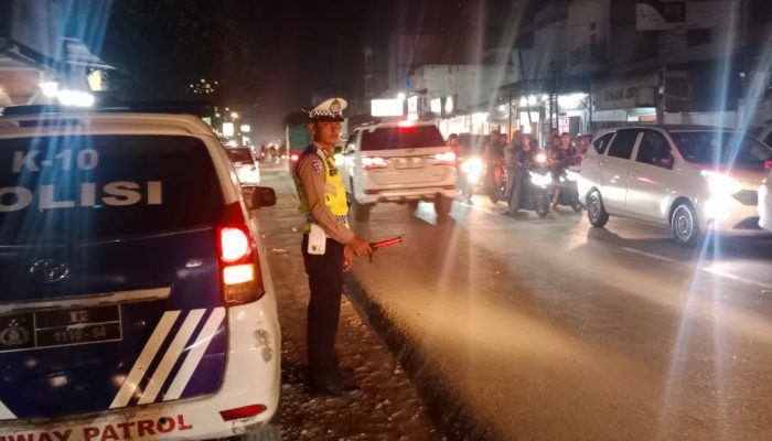 Sat Lantas Polres Batu Bara Tingkatkan Patroli Malam Secara Rutin.