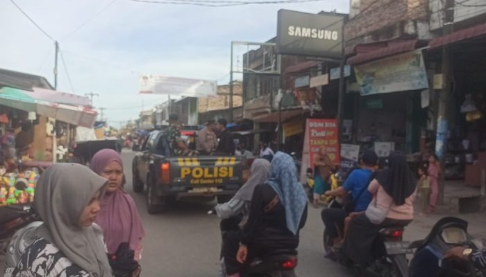 Polsek Labuhan Ruku Konvoi Himbauan Kamtibmas Jelang Ramadhan.