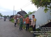 Angin Kencang Di Sertai Hujan Deras Terjang Dua (II) Rumah Warga Di Desa Bangun Sari