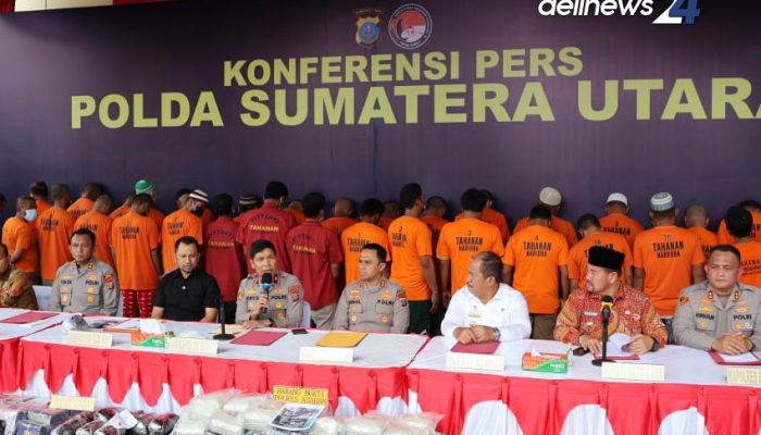 Konpers Polda Sumut Ungkap 499 Tersangka Narkoba Selama Januari-Mei 2025