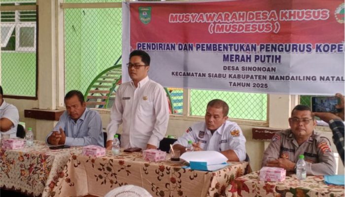 Musdes Pembentukan KMP Desa Sinonoan, Berlangsung Lancar
