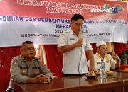 Camat Siabu Bersama Forkopimca Hadiri Pembentukan Kopdes Merah Putih Simaninggir