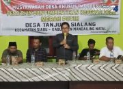 Musdesus Pembentukan Koperasi Desa Merah Putih Tanjung Sialang, Kec.Siabu, Telah Terbentuk