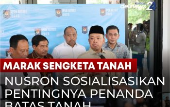Cegah Sengketa Tanah Nusron Sosialisasikan Pentingnya Patok Batas
