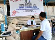 Satlantas-Sidokkes Polres Madina Bakti Kesehatan Gratis Sambut Hari Bhayangkara Ke-79