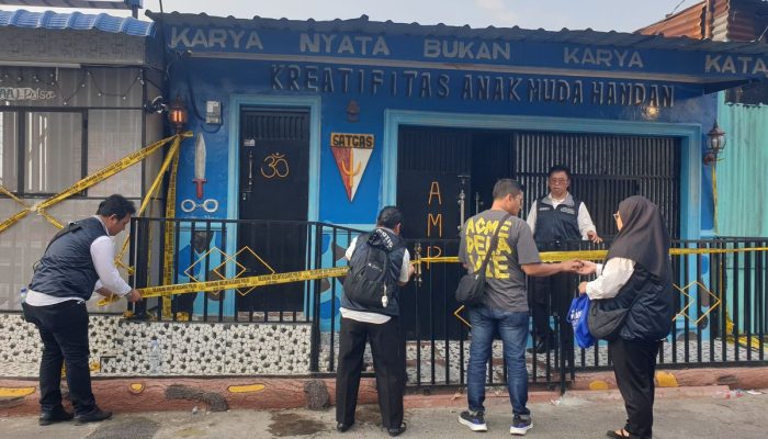 Ditresnarkoba Polda Sumut Temukan Pabrik Narkoba di Markas Ormas AMPI