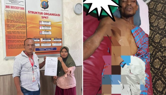 Ngeri?, Suami di Bacok Orang. Ibu Tiga Anak : Laporkan ke Polres Batu Bara.