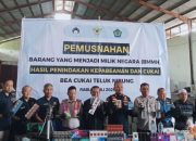 Bea Cukai Teluk Nibung Musnahkan Barang Bukti Senilai Rp1,1 Miliar