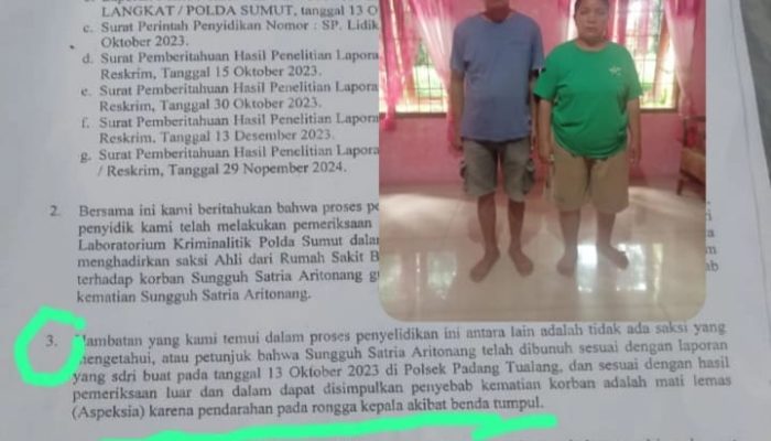 Diduga Mati Tenggelam atau Dibunuh? Kisah Misterius Kematian Sungguh Satria Aritonang