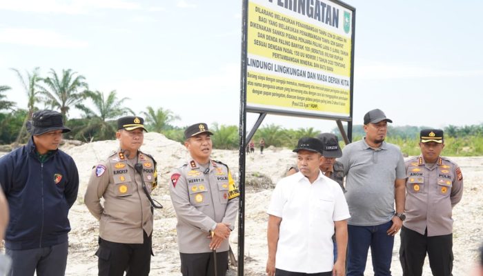 Gubri dan Kapolda Tinjau Lokasi PETI di Kebun Sawit, Tegaskan Tak Akan Tutup Tambang tapi Ditata