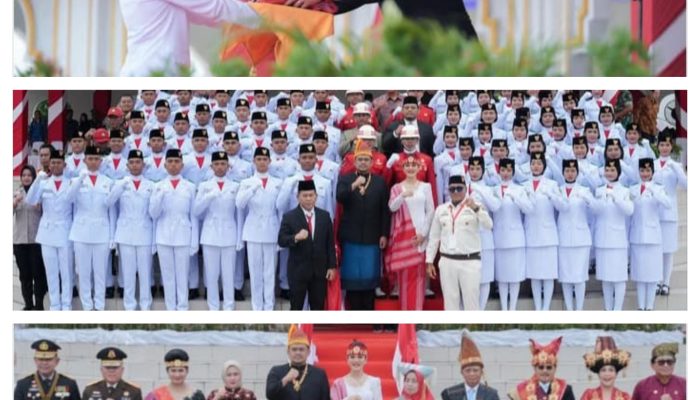 Upacara HUT RI ke-80 Pemprov Sumut  Beri Penghargaan untuk ASN Berdedikasi