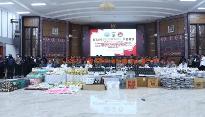BNN-Polri Gagalkan Peredaran 1,7 Ton Narkoba