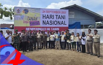 65 Tahun UUPA, ATR-BPN Tapteng Wujudkan Sertipikat Tanah PTSL bagi Petani