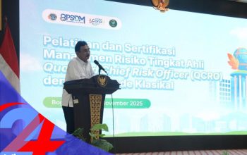 Sertifikasi Manajemen Risiko, Sekjen Kementerian ATR/BPN Tekankan Pentingnya Pengambilan Keputusan Berbasis Risiko bagi Pimpinan
