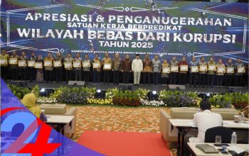 24 Satker ATR/BPN Terima Predikat WBK, Menteri Nusron Beri Apresiasi dan Imbau untuk Jaga Kualitas Layanan