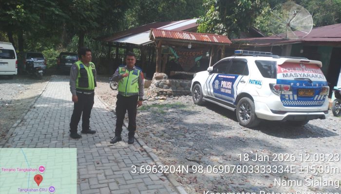 Patroli rutin  Kamseltibcar Lantas Sat Lantas Polres Langkat