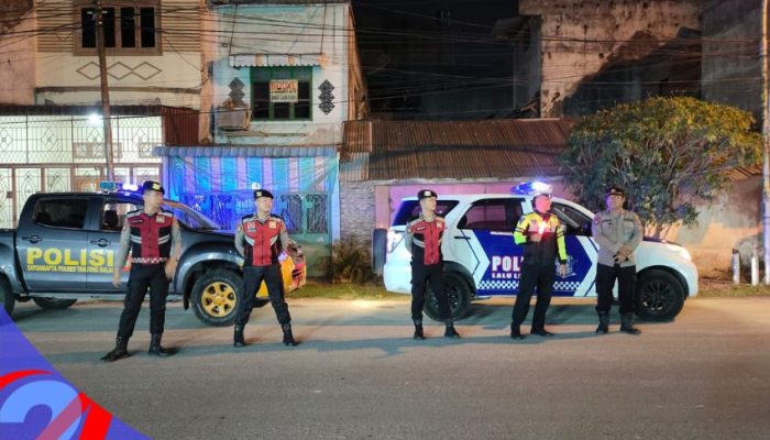 Pastikan Kota Kondusif, Polres Tanjung Balai Gelar Patroli Skala Besar