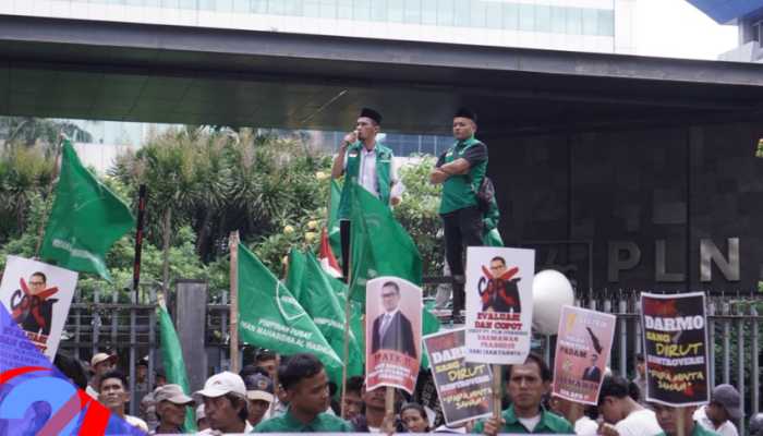 Black Out Pulau  Sumatera, PP HIMMAH Demo PLN Tuntut Copot Dirut Darmawan Prasodjo