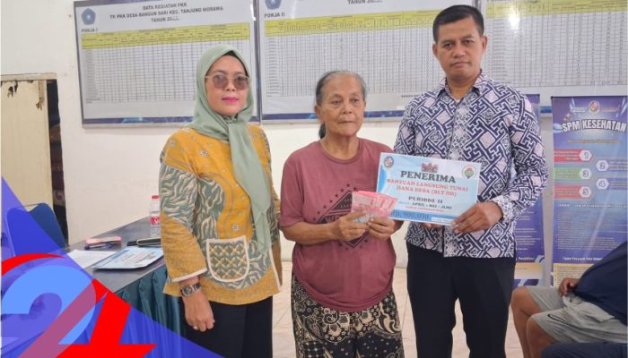 Pemdes Bangun Sari Salurkan Bantuan Langsung Tunai ( BLT DD) Tahap II