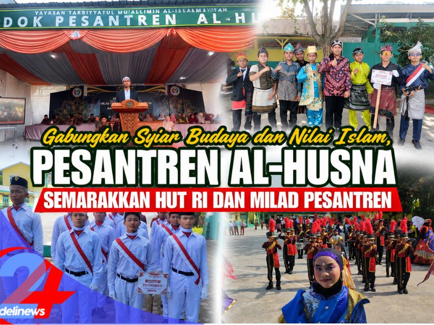 Gabungkan Syiar Budaya dan Nilai Islam, Pesantren Al-Husna Semarakkan HUT RI dan Milad Pesantren