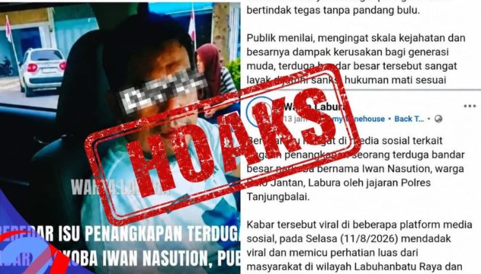Viral Isu Bandar Narkoba dan Isu Suap 1 Miliar, Kasi Humas Polres Tanjungbalai Tegaskan Itu Hoaks