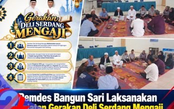 Pemdes Bangun Sari Laksanakan kegiatan Gerakan Deli Serdang Mengaji
