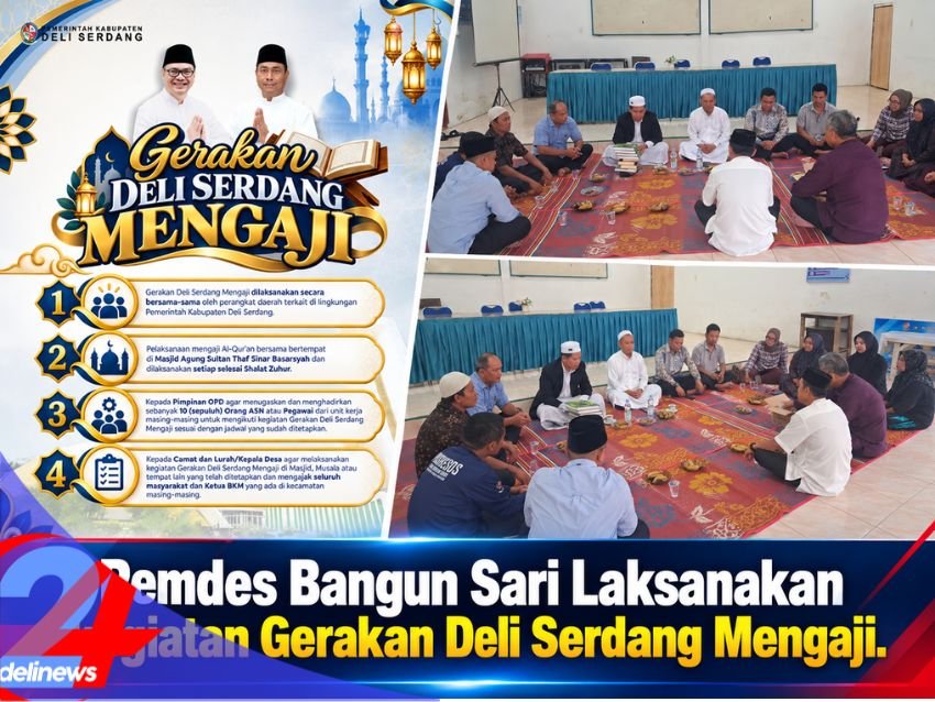 Pemdes Bangun Sari Laksanakan kegiatan Gerakan Deli Serdang Mengaji