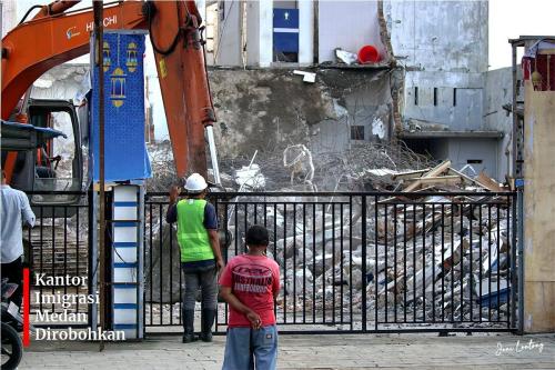 kantor imigrasi medan dirobohkan